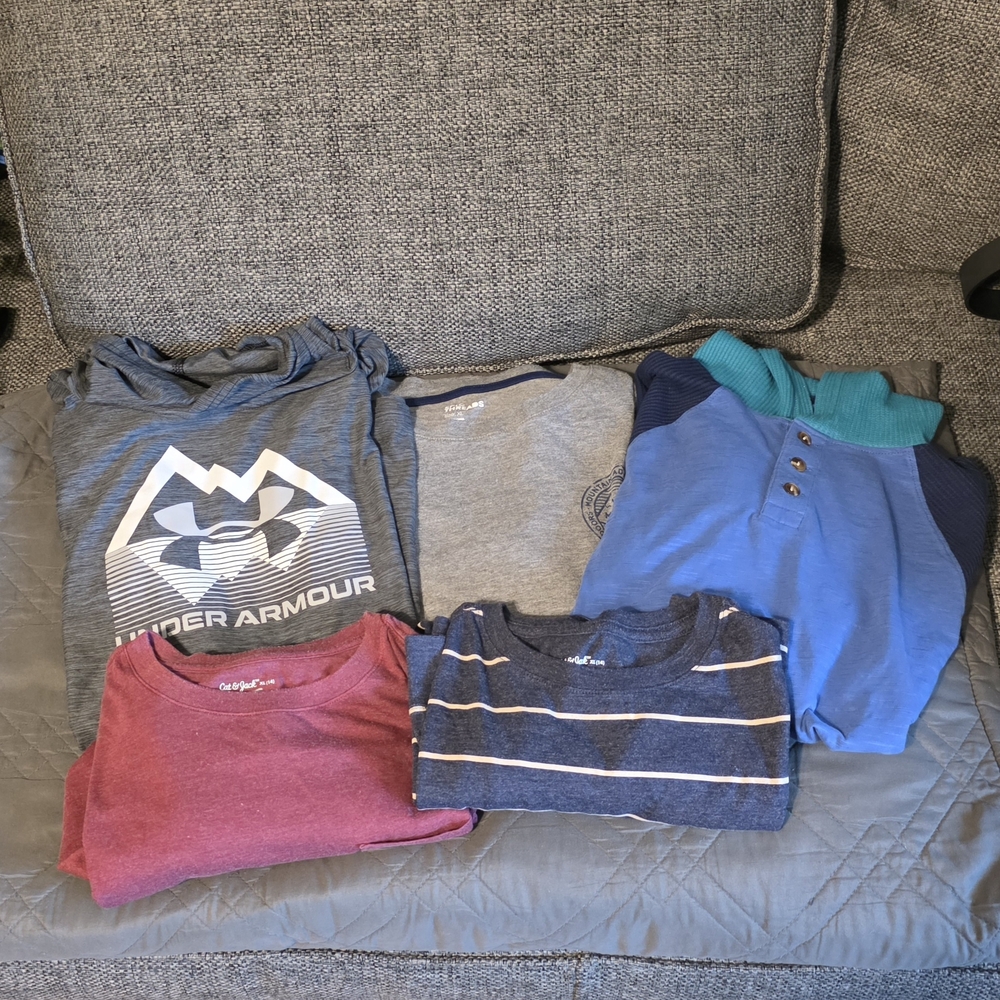 5 Boys Long Sleeve Shirts. Sz XL. Like NEW